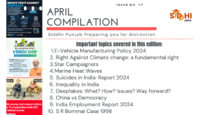 April 2024 Monthly current Affairs-Compilation