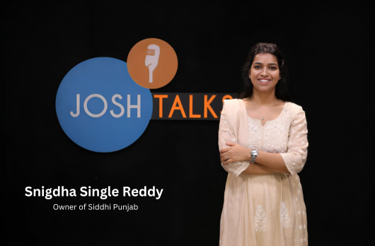 Siddhi Punjab Owner photo with Josh Talk Background